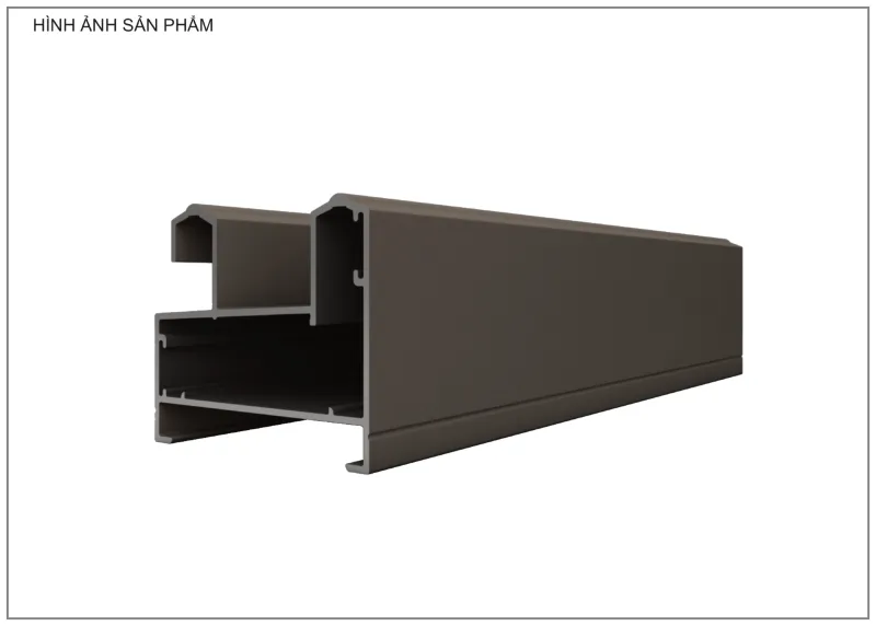 Mặt cắt nhôm Xingfa hệ 55 – Profile D23151 — hình 2/2