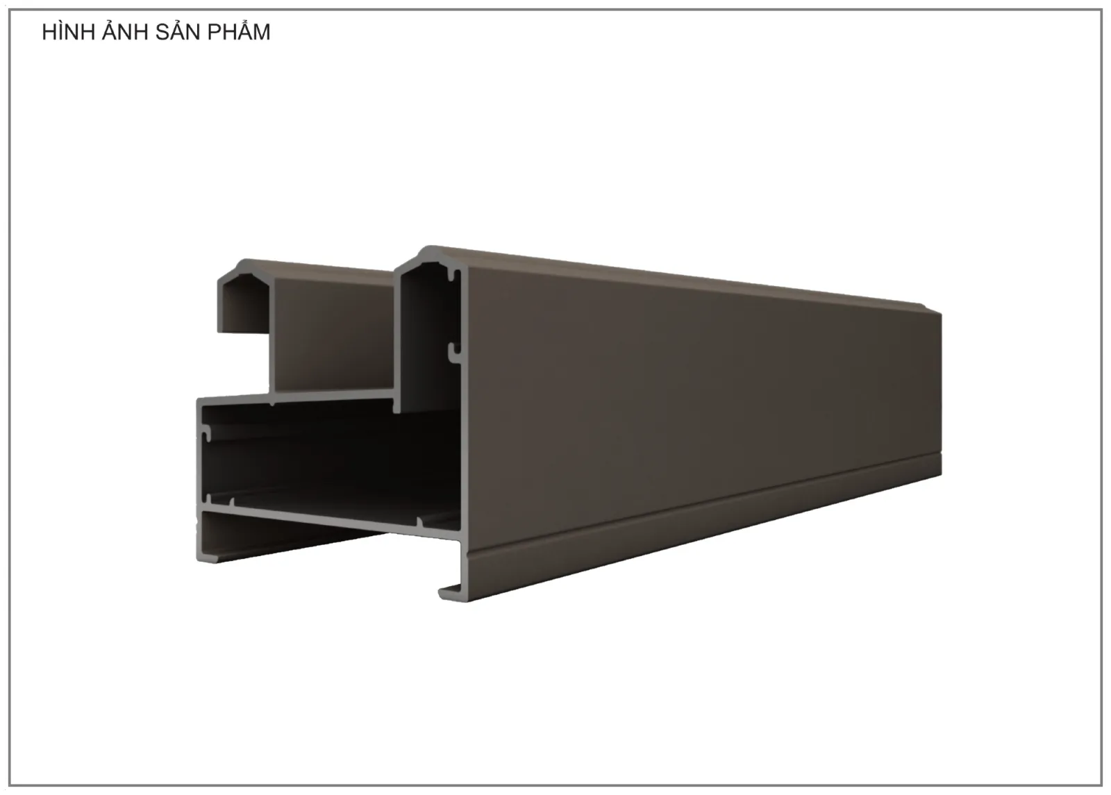 Mặt cắt nhôm Xingfa hệ 55 – Profile D23151 — hình 2/2, xem đầy đủ
