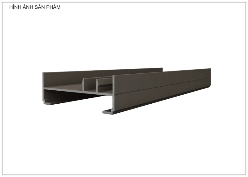 Mặt cắt nhôm Xingfa hệ 93 – Profile D1543A — hình 2/2