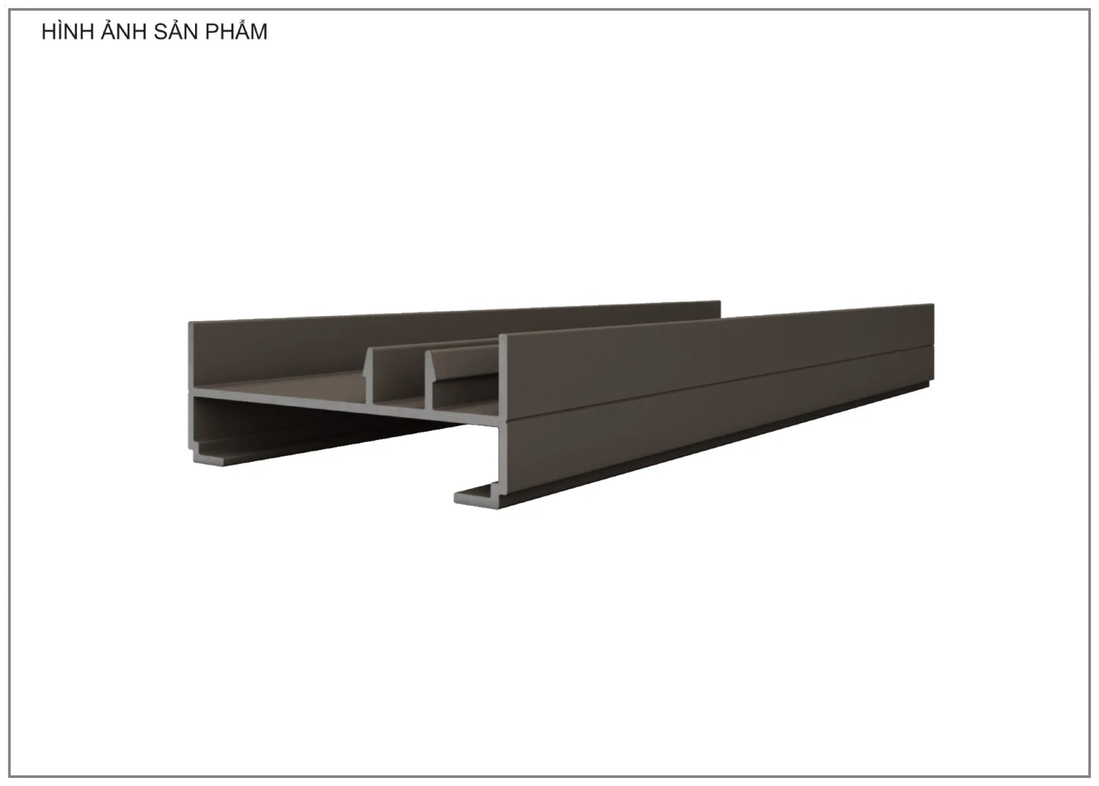 Mặt cắt nhôm Xingfa hệ 93 – Profile D1543A — hình 2/2, xem đầy đủ
