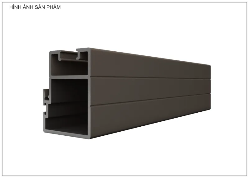 Mặt cắt nhôm Xingfa hệ 93 – Profile D1547A — hình 2/2