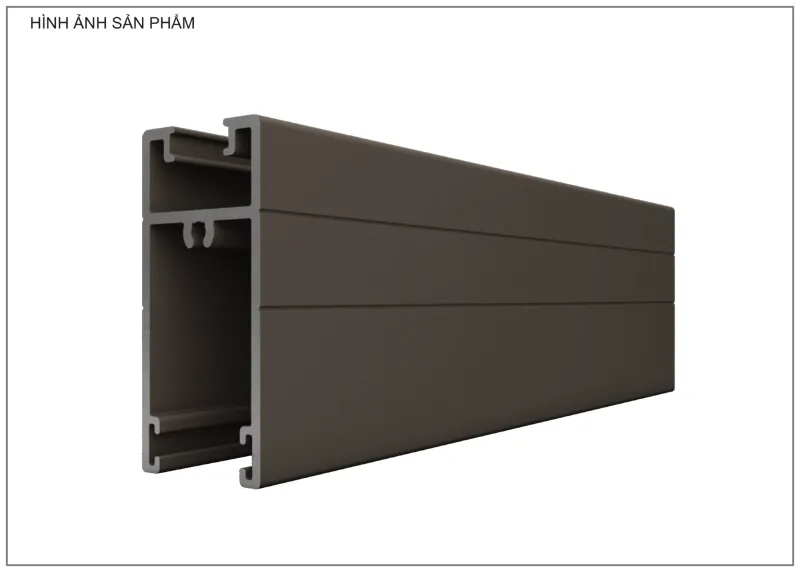 Mặt cắt nhôm Xingfa hệ 93 – Profile D1545A — hình 2/2