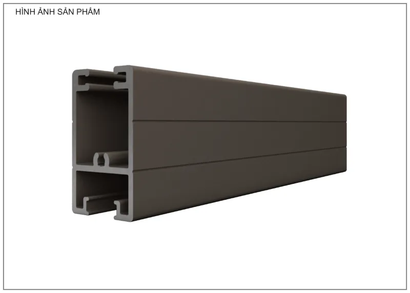 Mặt cắt nhôm Xingfa hệ 93 – Profile D1544A — hình 2/2