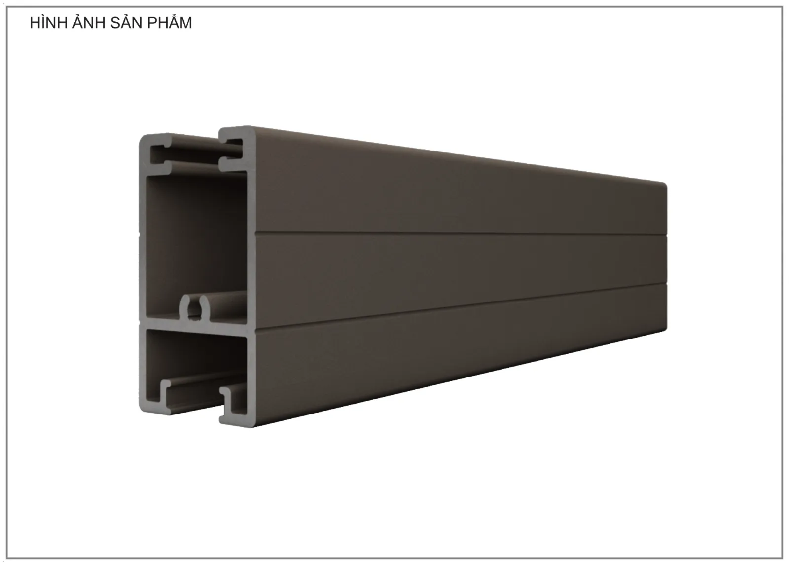 Mặt cắt nhôm Xingfa hệ 93 – Profile D1544A — hình 2/2, xem đầy đủ