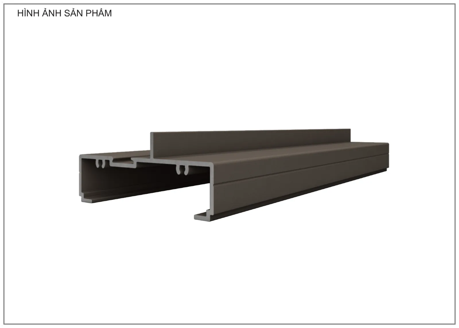 Mặt cắt nhôm Xingfa hệ 93 – Profile D1559A — hình 2/2, xem đầy đủ