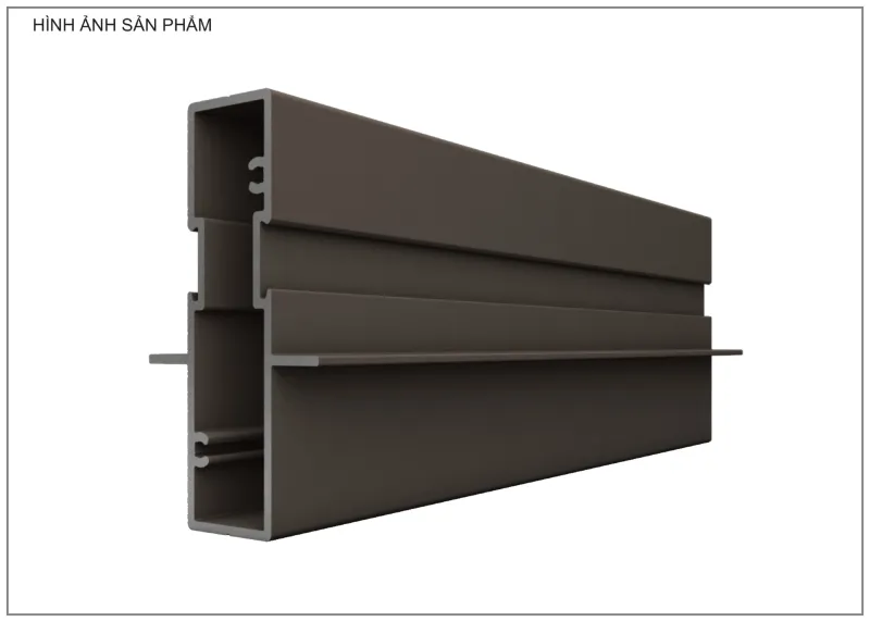 Mặt cắt nhôm Xingfa hệ 93 – Profile D2618 — hình 2/2