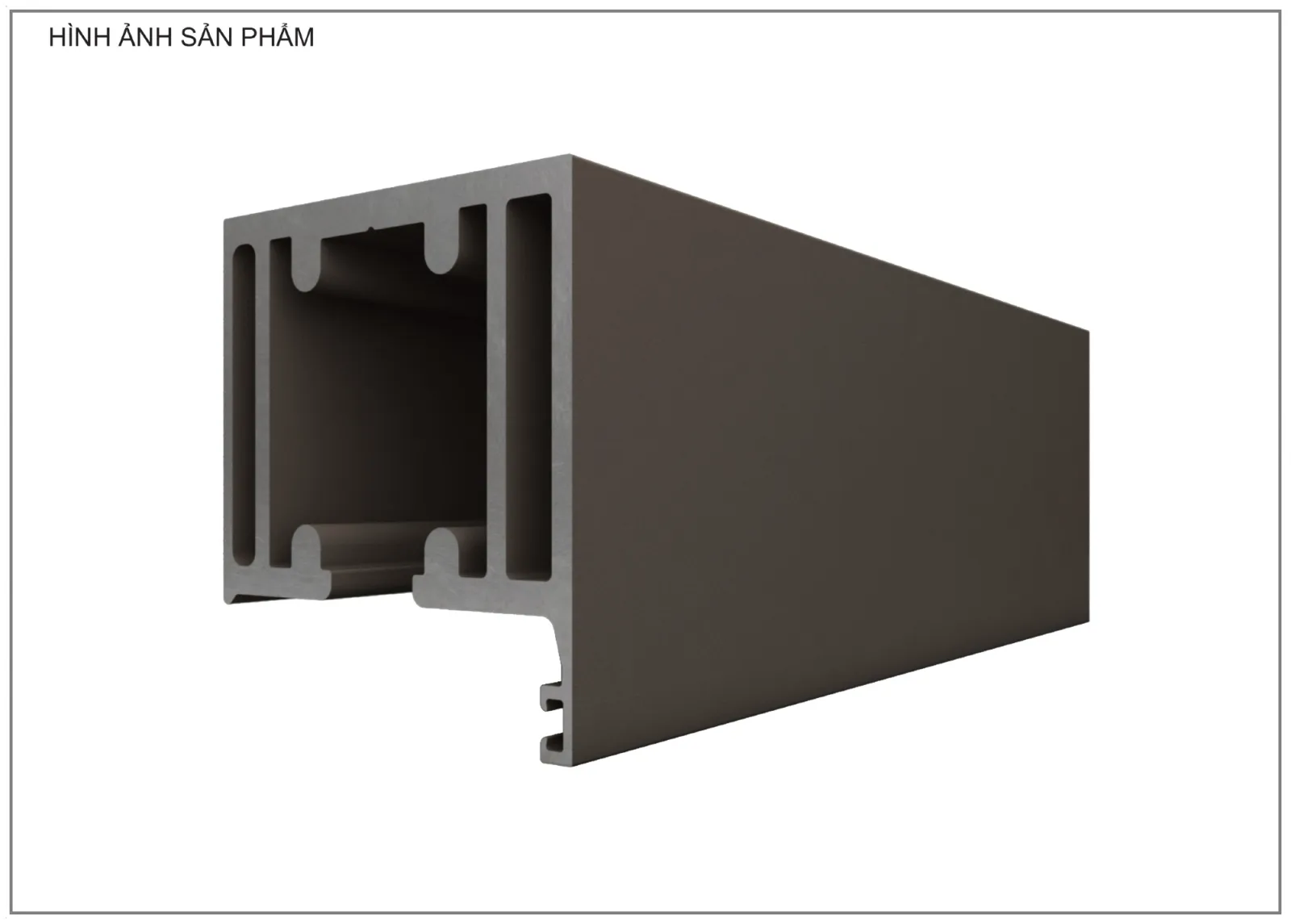 Mặt cắt nhôm Xingfa hệ 63 – Profile F605 — hình 2/2, xem đầy đủ