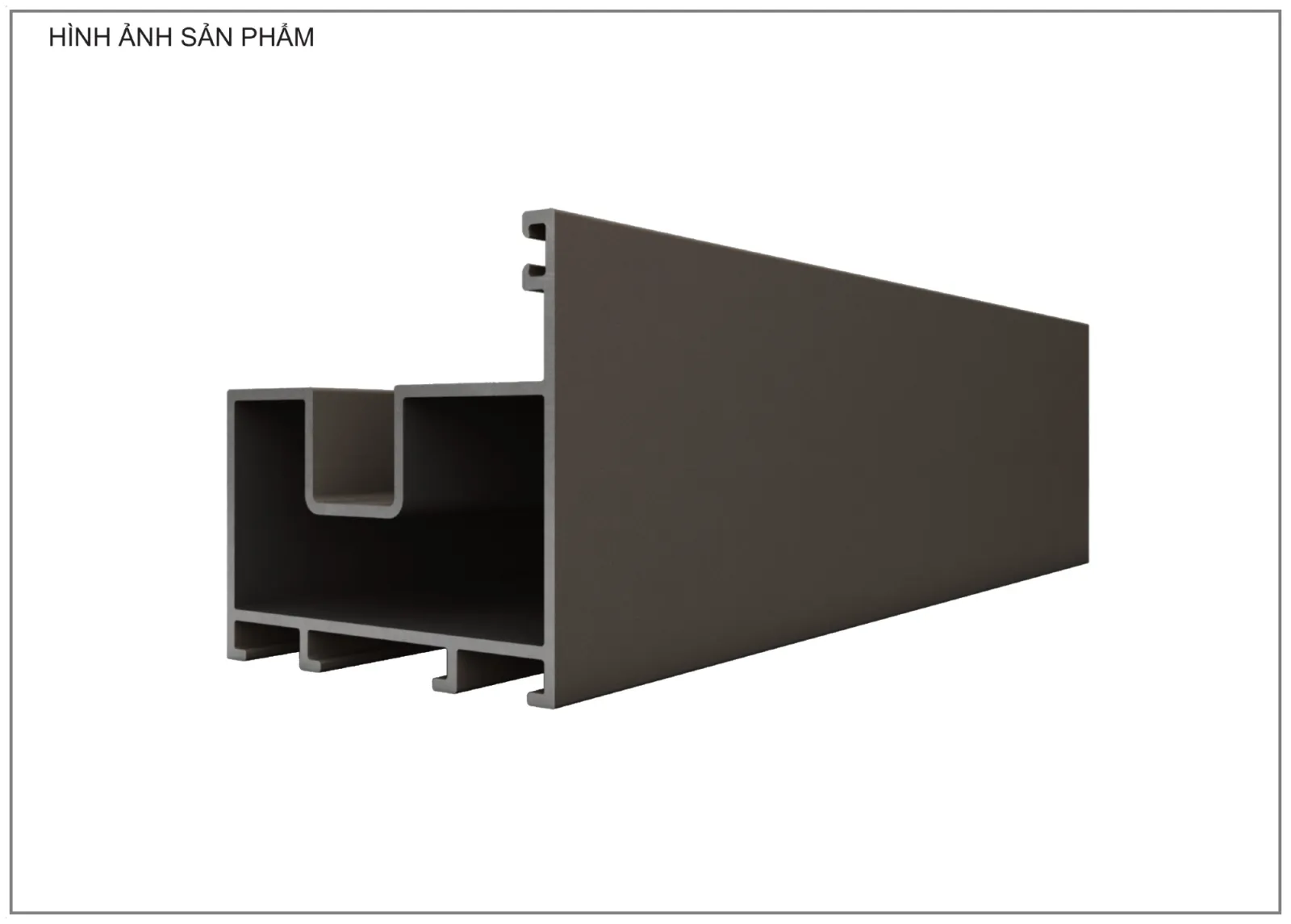 Mặt cắt nhôm Xingfa hệ 63 – Profile F607 — hình 2/2, xem đầy đủ