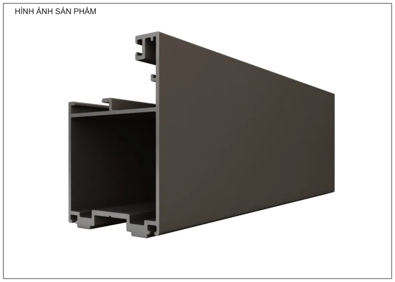 Mặt cắt nhôm Xingfa hệ 63 – Profile F523 — hình 2/2