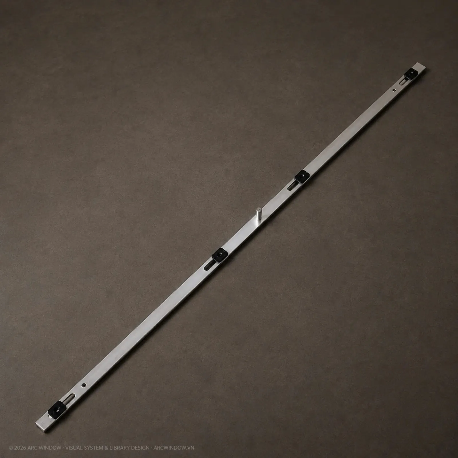 Bộ phụ kiện KinLong cửa đi lùa 2 cánh Xingfa hệ 55 dùng ray inox — hình 4/6, xem đầy đủ