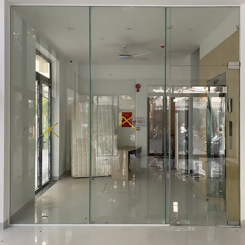 Cửa kính bản lề sàn — hình 2/8